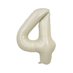 34" Number Balloon - White