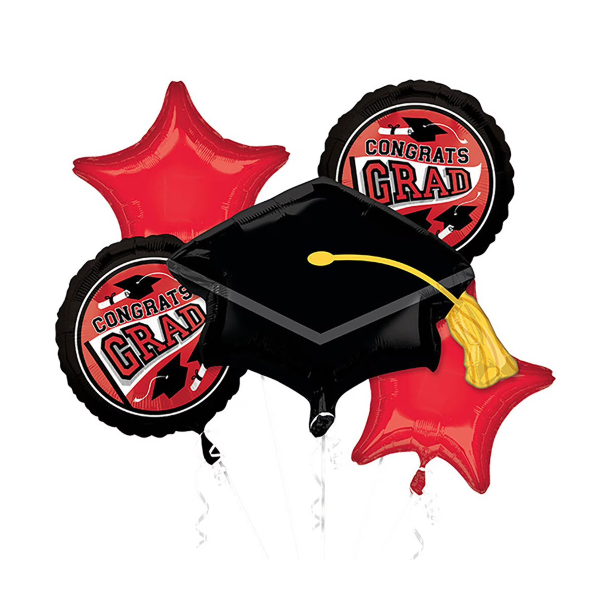 Classic Red Graduation Balloon Bouquet