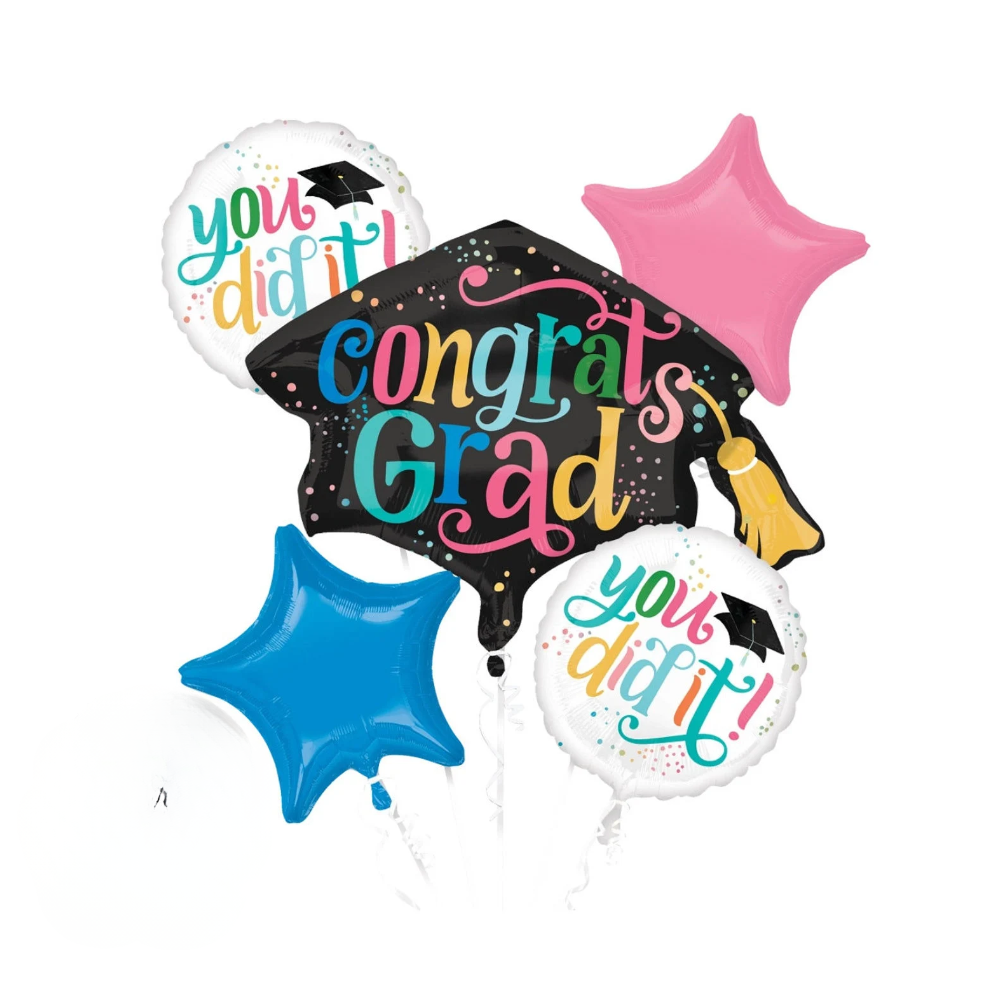 Colorful Graduation Balloon Bouquet