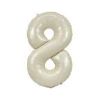 34" Number Balloon - White