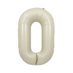 34" Number Balloon - White