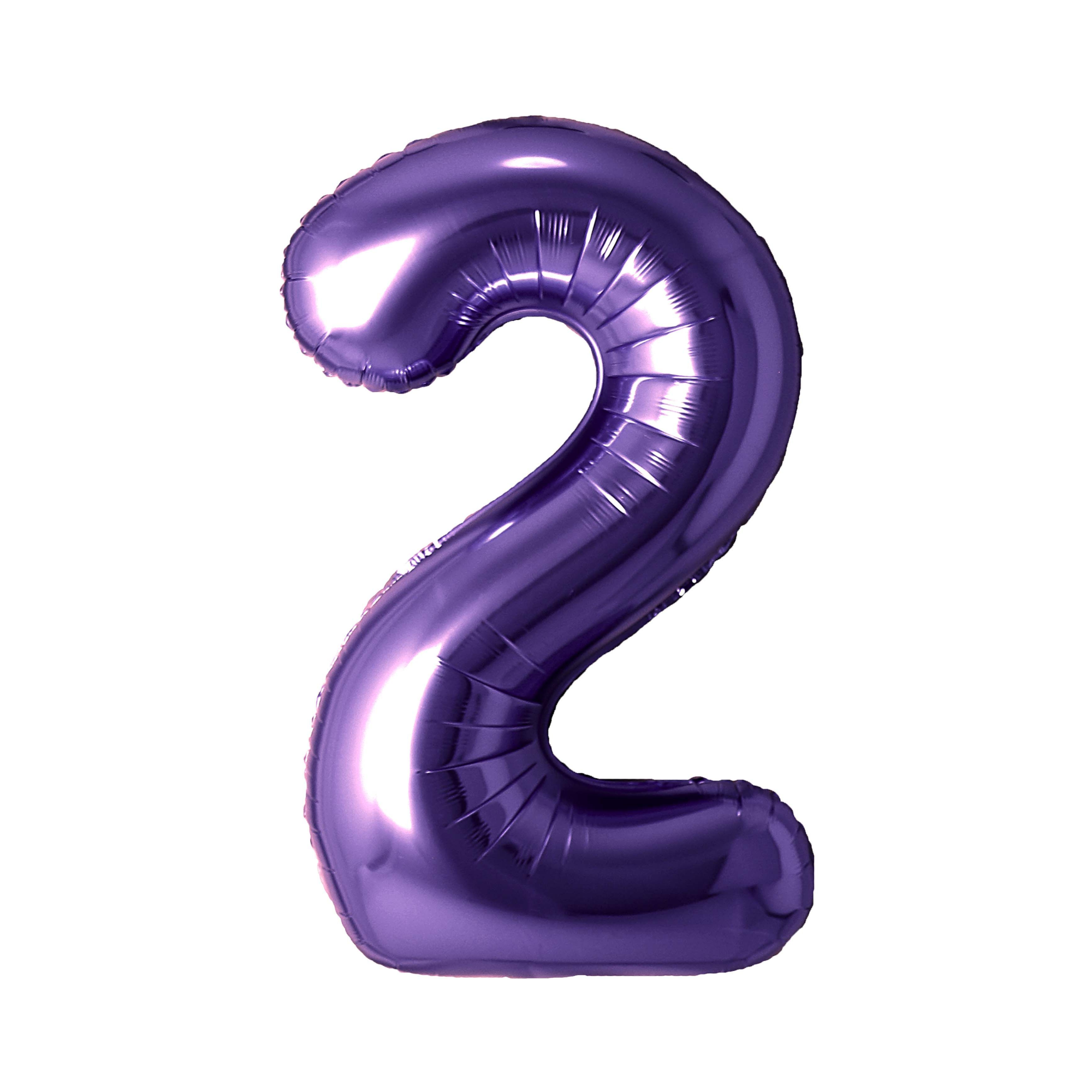 34" Number Balloon - Purple