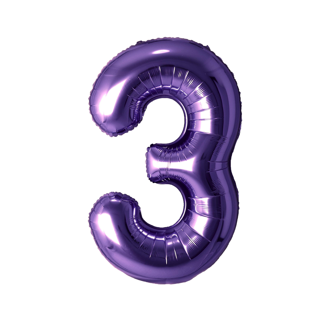 34" Number Balloon - Purple