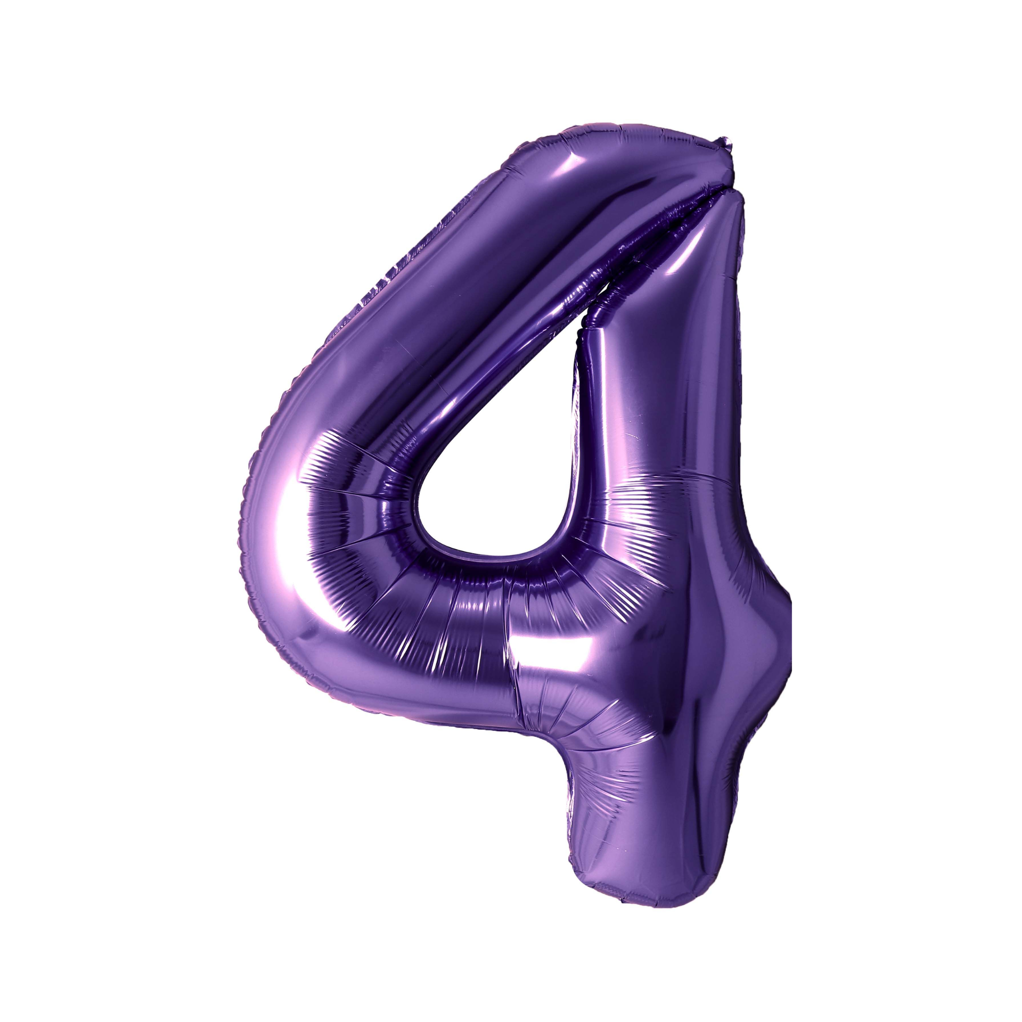 34" Number Balloon - Purple