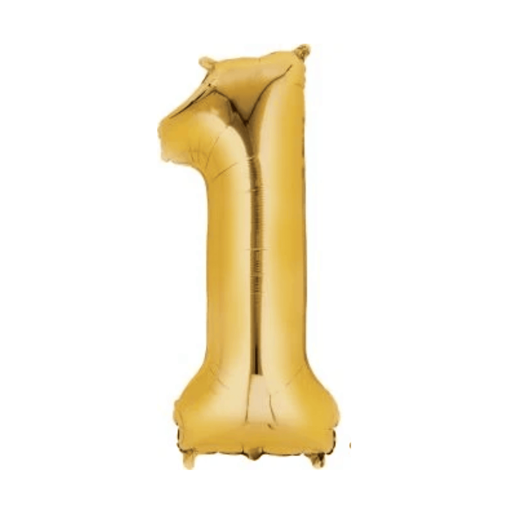 34" Number Balloon - Gold