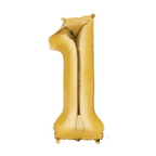 34" Number Balloon - Gold