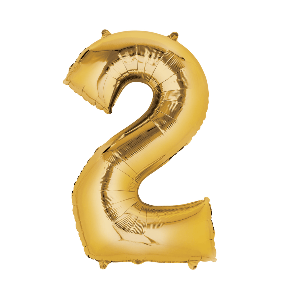34" Number Balloon - Gold