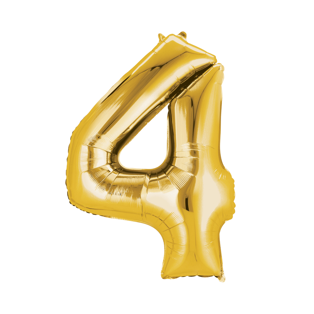 34" Number Balloon - Gold