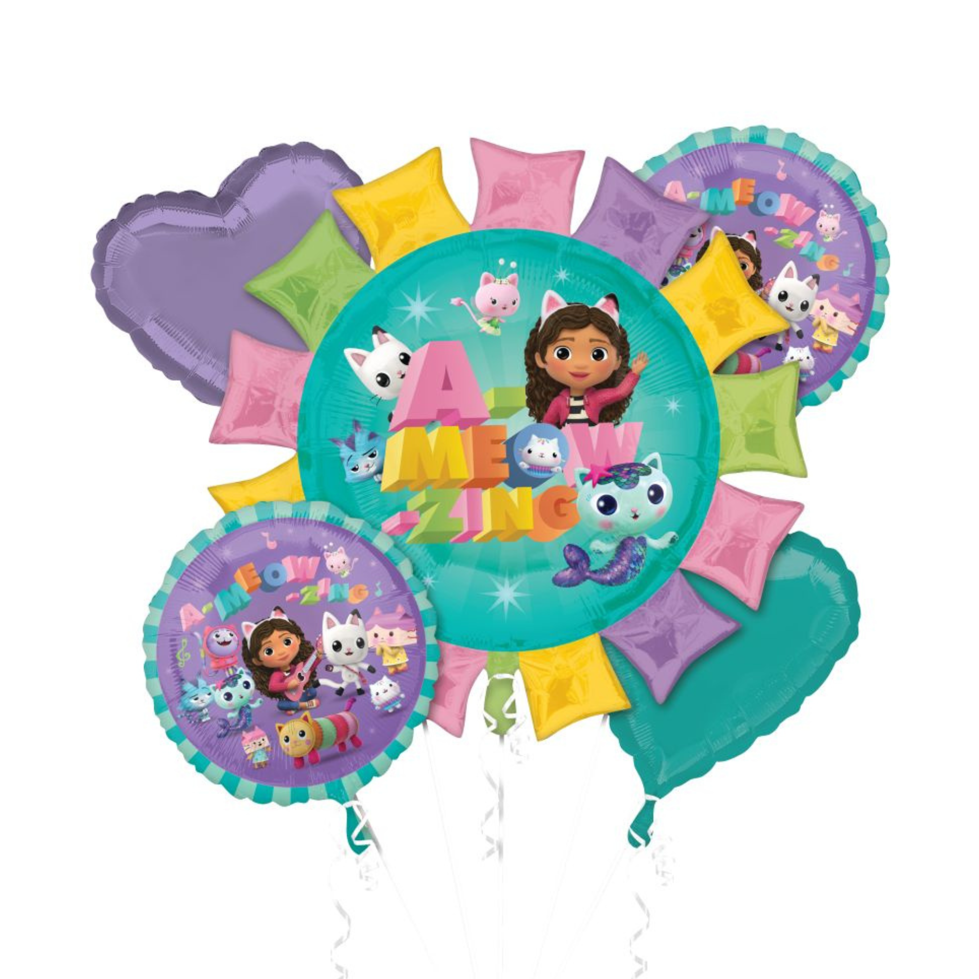 Gabby's Dollhouse Balloon Bouquet