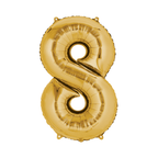 34" Number Balloon - Gold