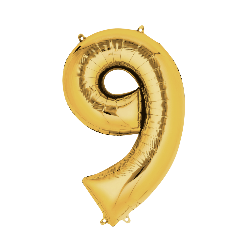 34" Number Balloon - Gold