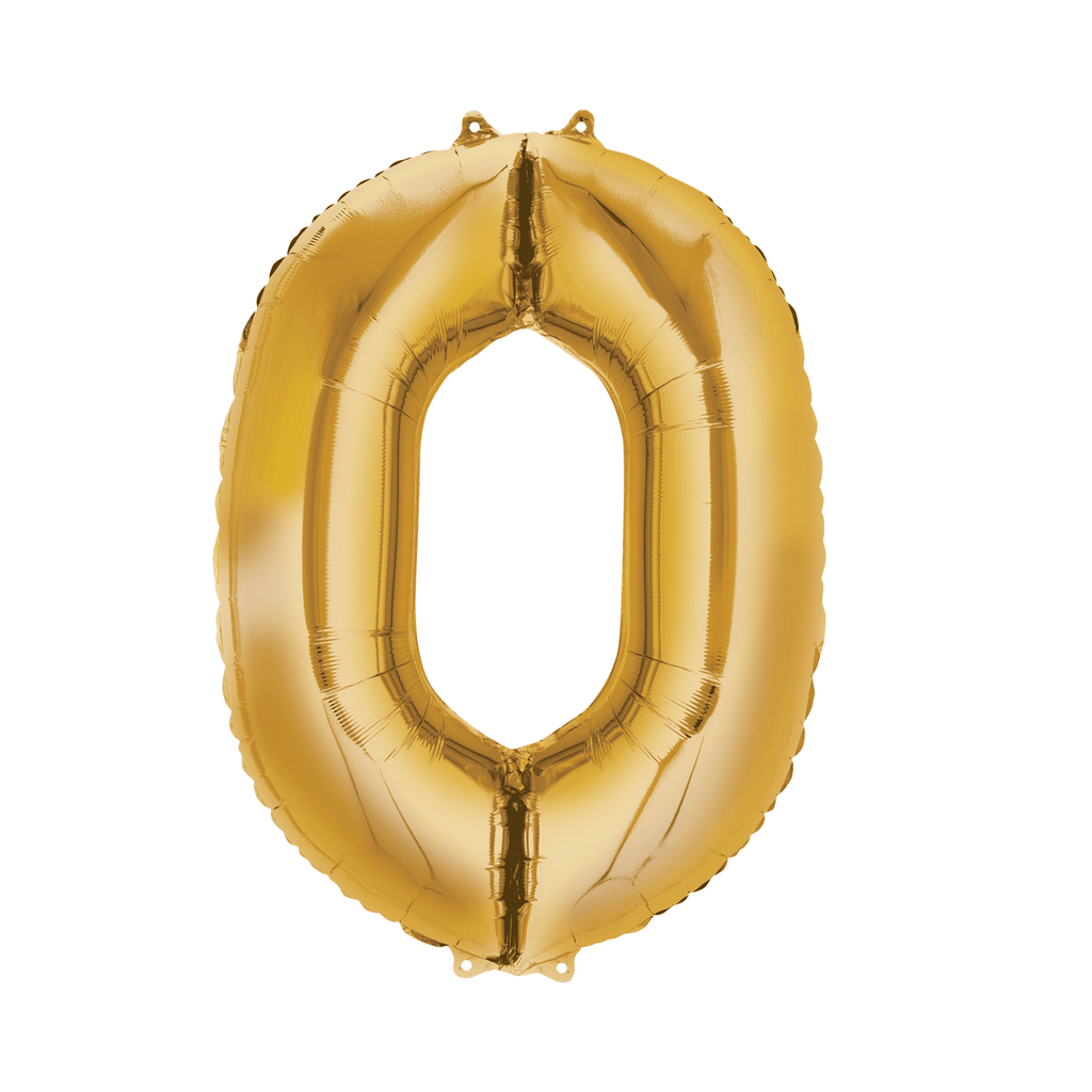 34" Number Balloon - Gold