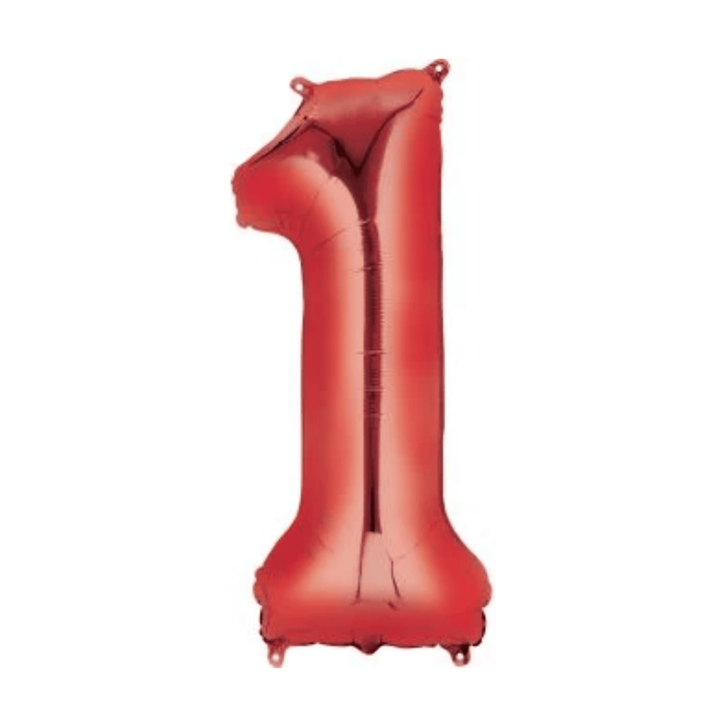 34" Number Balloon - Red