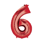 34" Number Balloon - Red