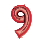 34" Number Balloon - Red