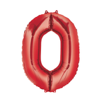 34" Number Balloon - Red