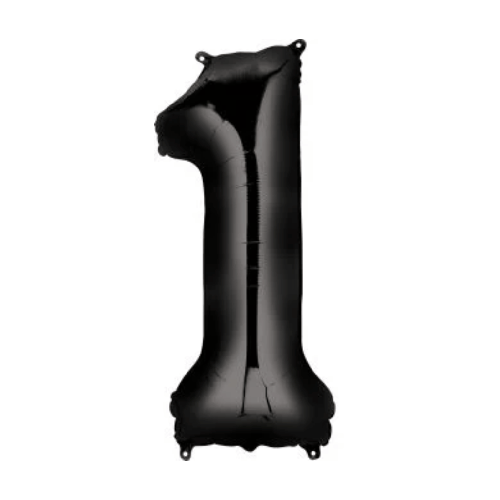 34" Number Balloon - Black