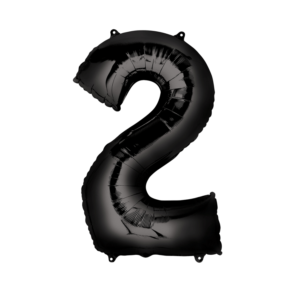 34" Number Balloon - Black