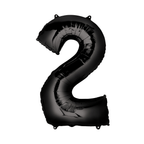 34" Number Balloon - Black