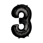 34" Number Balloon - Black