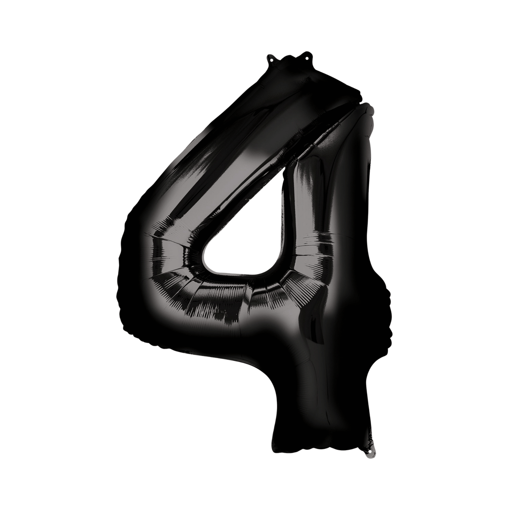 34" Number Balloon - Black
