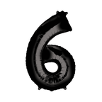 34" Number Balloon - Black