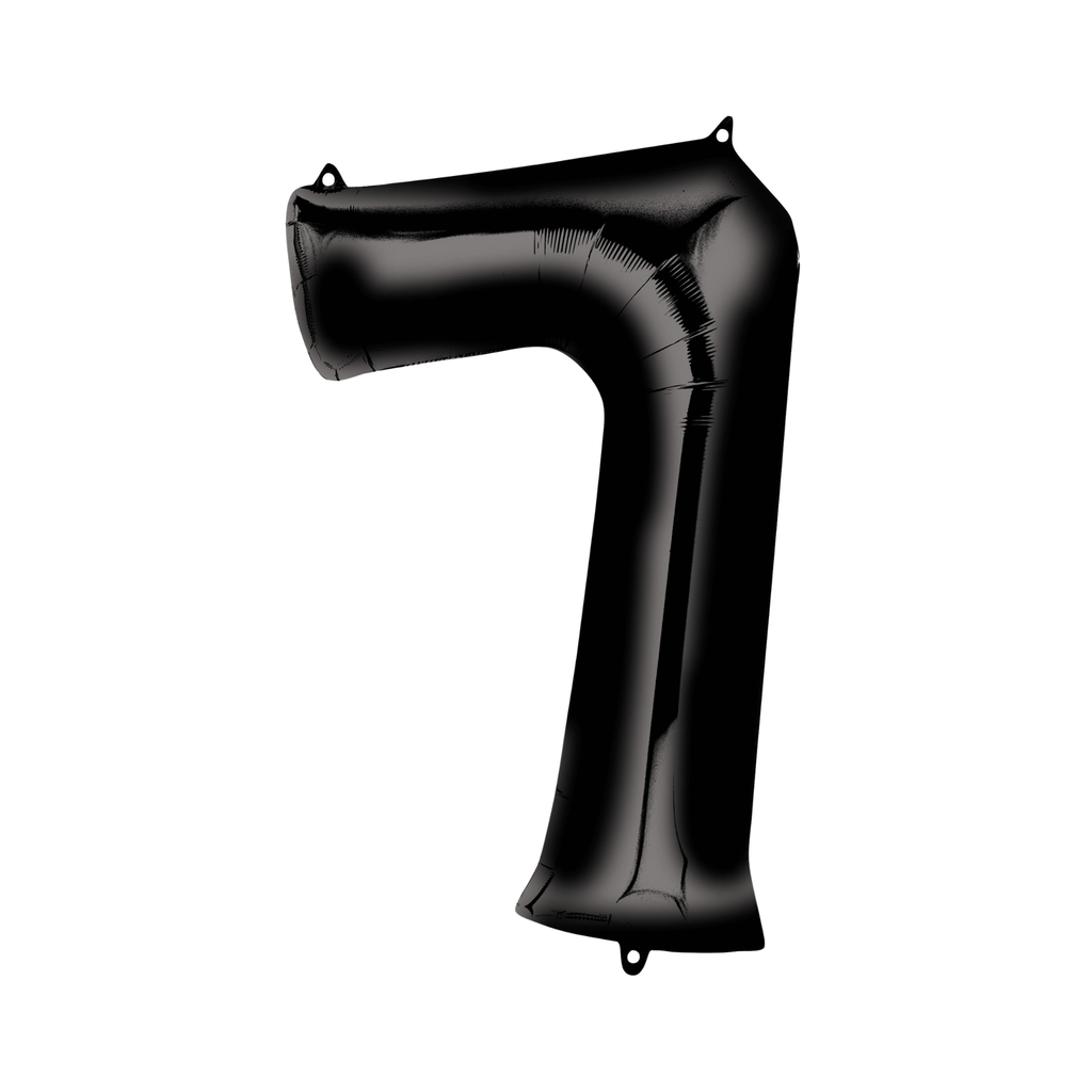 34" Number Balloon - Black