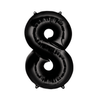 34" Number Balloon - Black