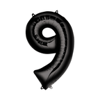 34" Number Balloon - Black