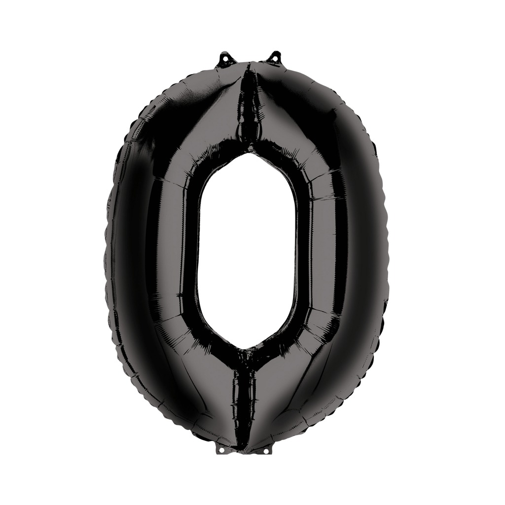 34" Number Balloon - Black