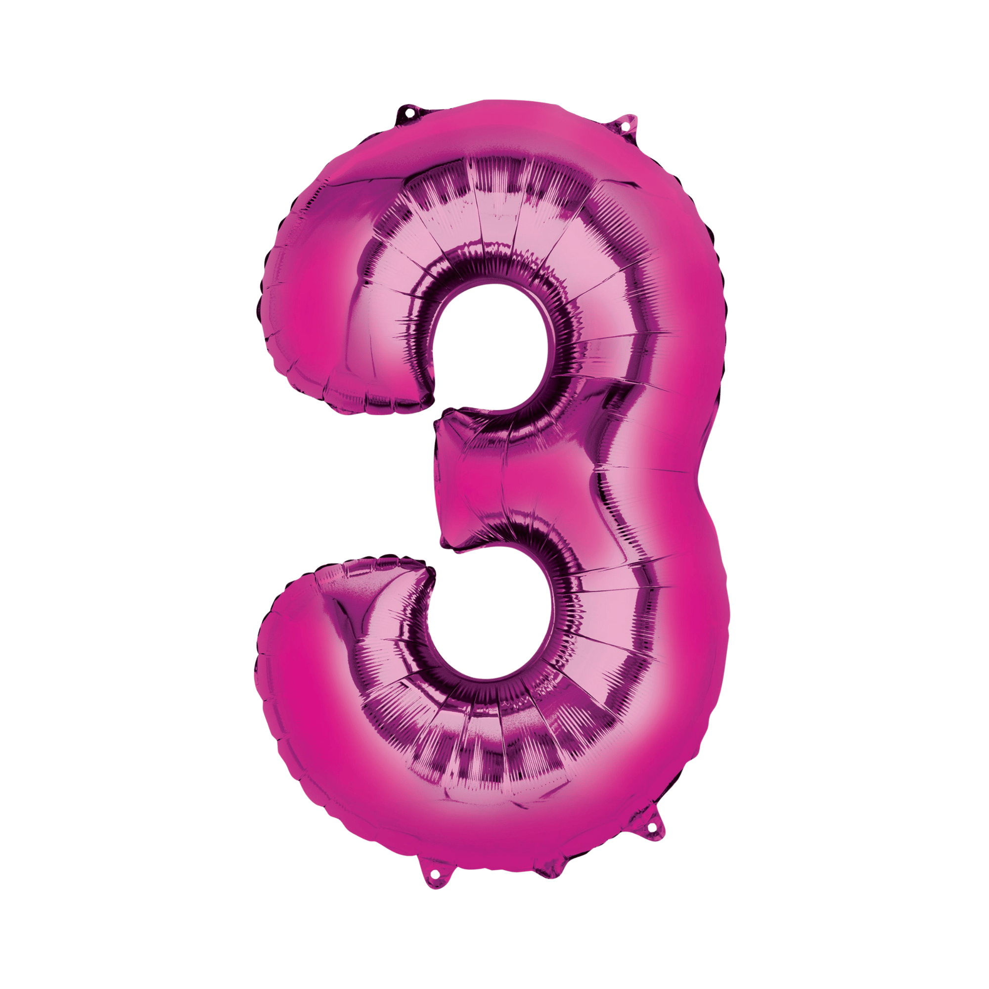 34" Number Balloon - Hot Pink