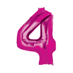 34" Number Balloon - Hot Pink