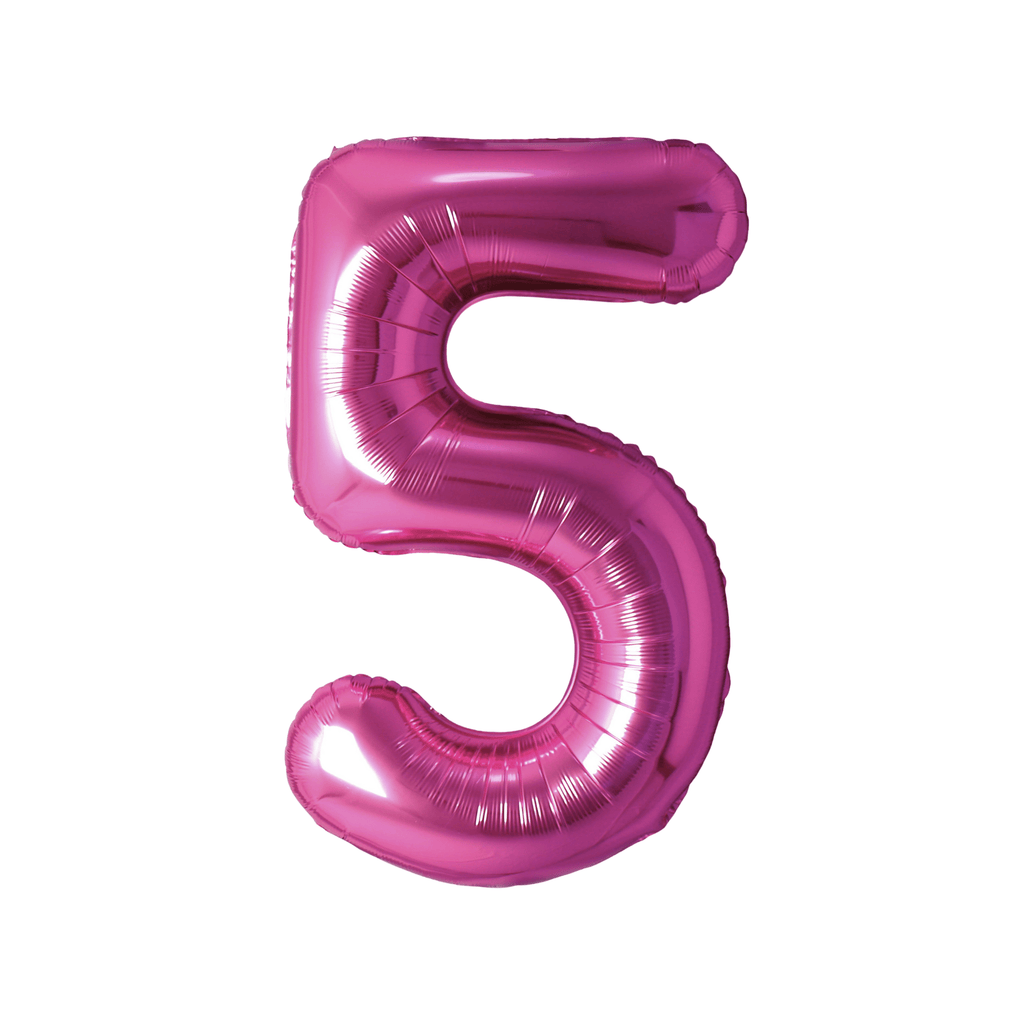 34" Number Balloon - Hot Pink