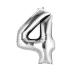 34" Number Balloon - Silver