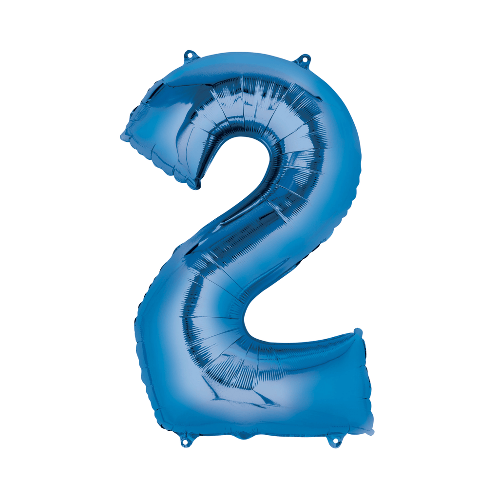 34" Number Balloon - Blue