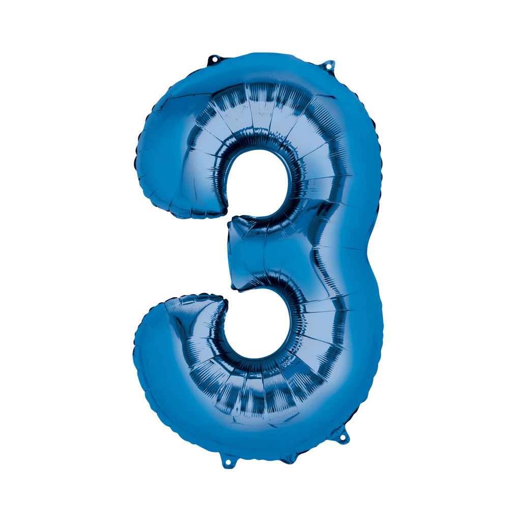 34" Number Balloon - Blue