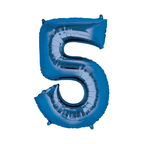 34" Number Balloon - Blue
