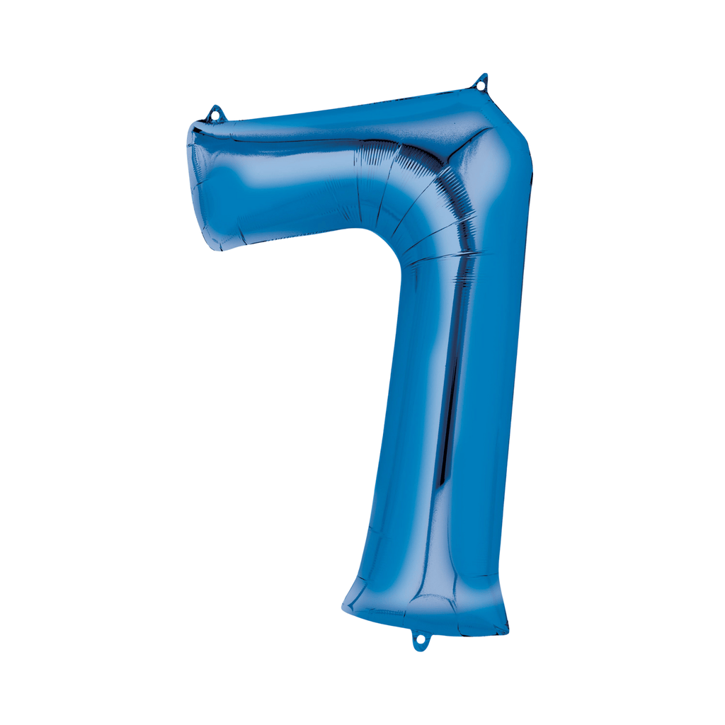 34" Number Balloon - Blue