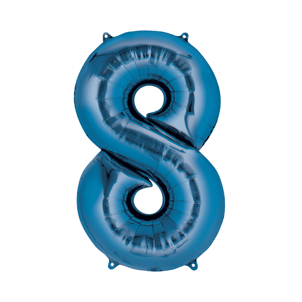 34" Number Balloon - Blue