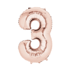 34" Number Balloon - Rose Gold