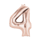 34" Number Balloon - Rose Gold
