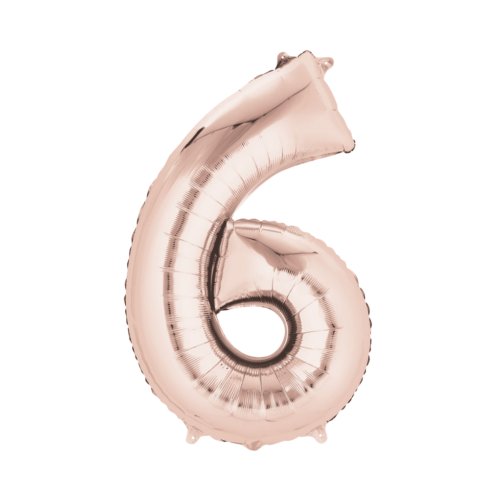 34" Number Balloon - Rose Gold