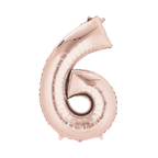 34" Number Balloon - Rose Gold