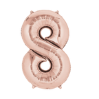 34" Number Balloon - Rose Gold