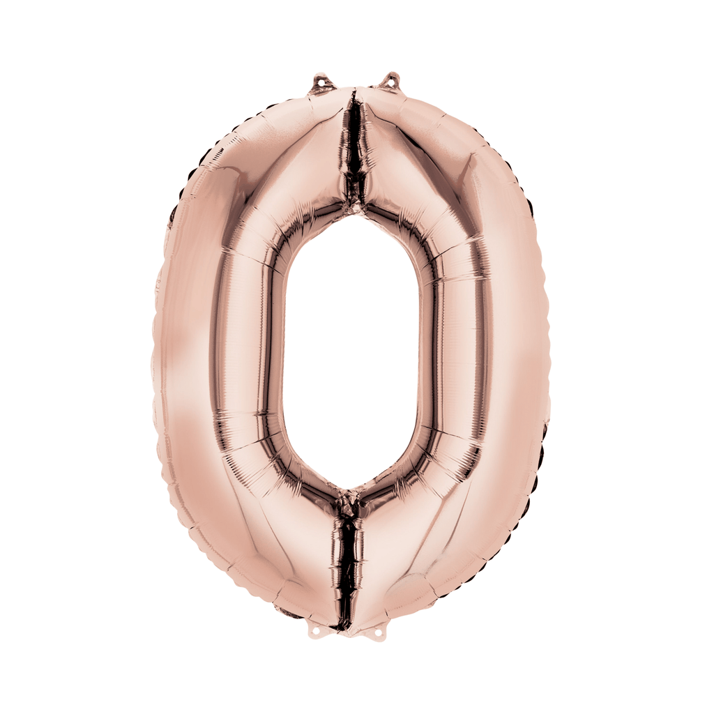 34" Number Balloon - Rose Gold