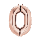 34" Number Balloon - Rose Gold