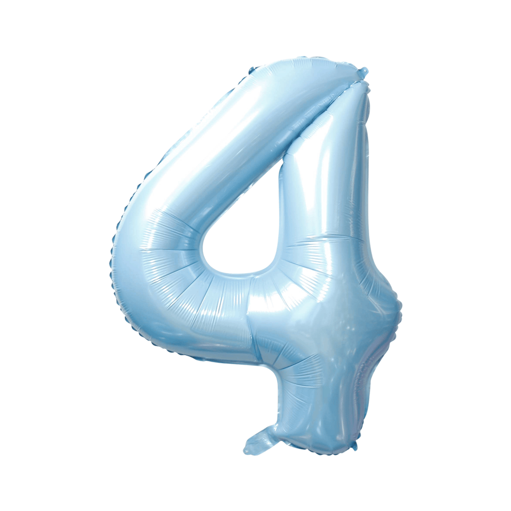 34" Number Balloon - Light Blue