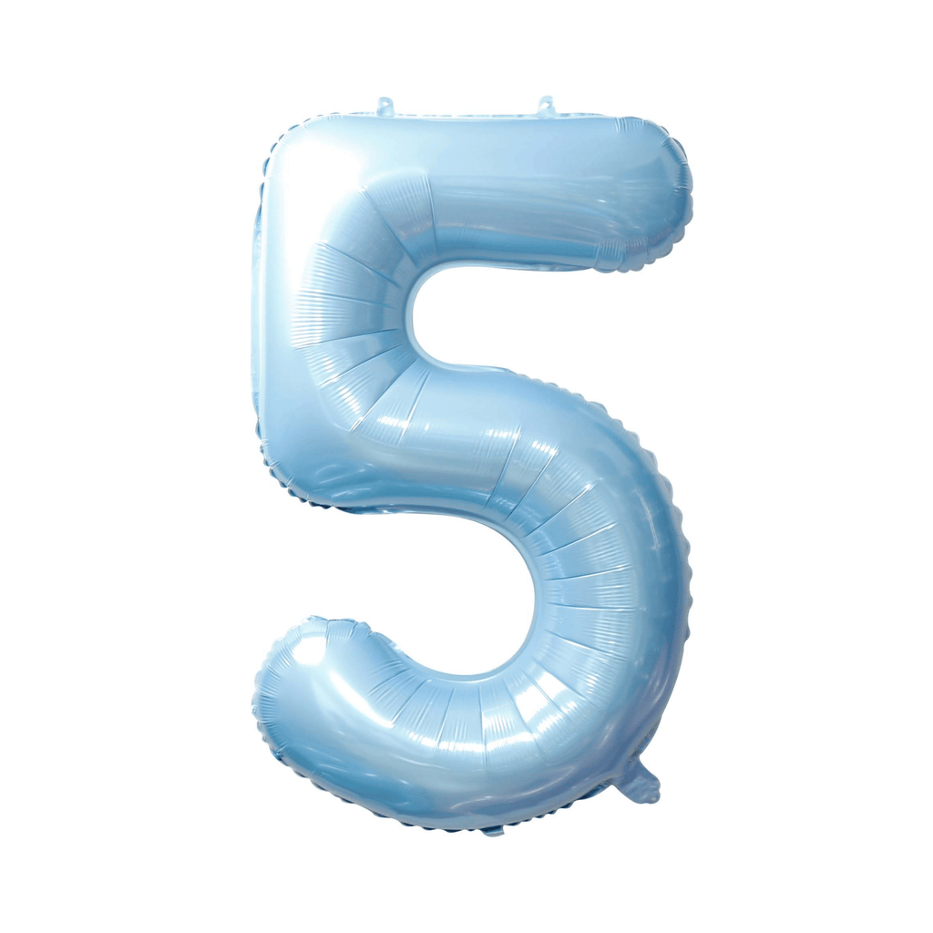 34" Number Balloon - Light Blue