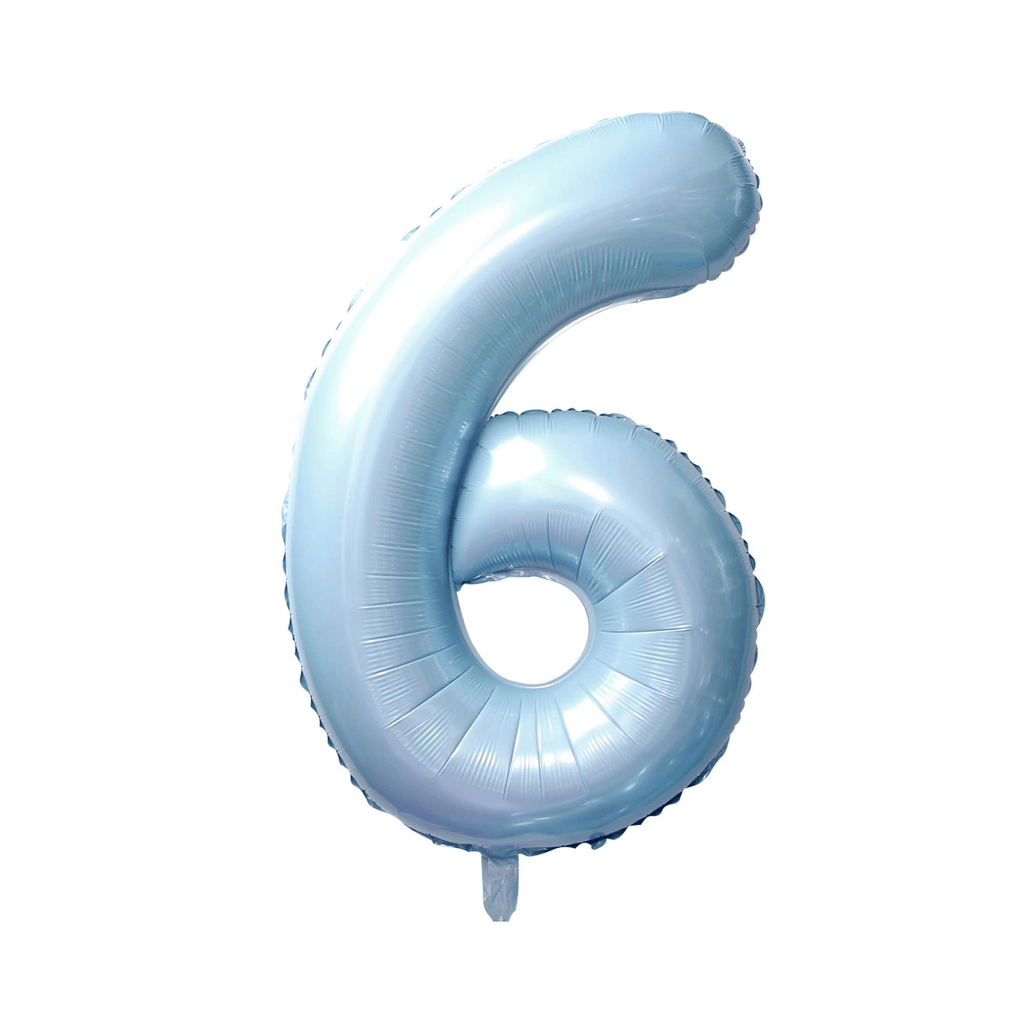 34" Number Balloon - Light Blue