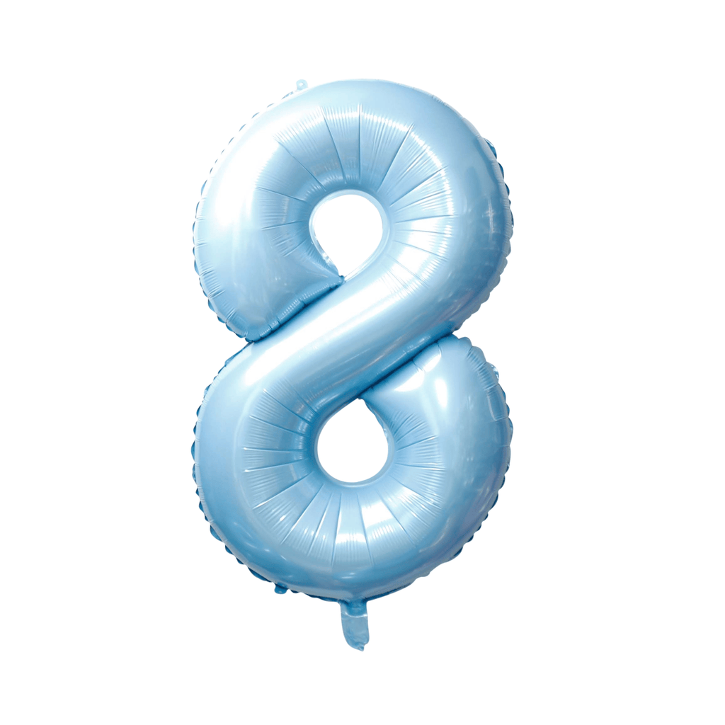 34" Number Balloon - Light Blue